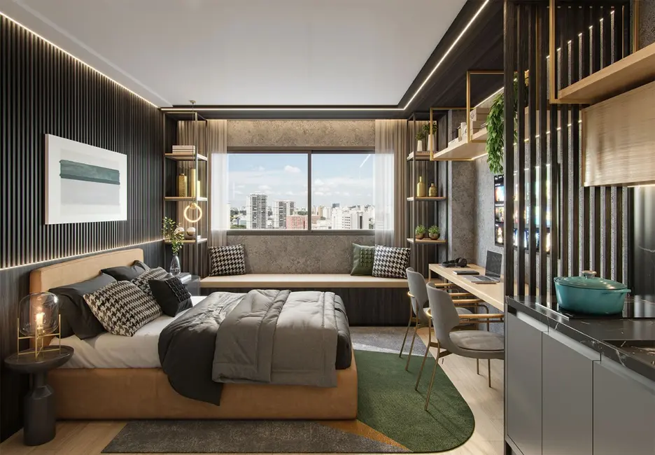 Foto 1 de Apartamento com 1 quarto à venda, 25m2 em Santo Amaro, São Paulo - SP