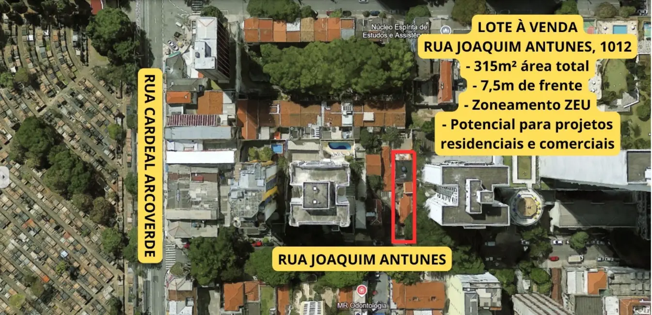 Terreno / Lote à venda em Pinheiros, São Paulo - SP - imagem 2 Foto 2 de Terreno / Lote à venda em Pinheiros, São Paulo - SP