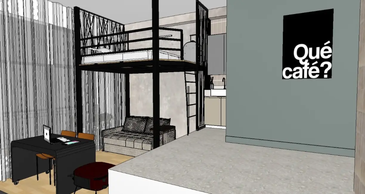 Apartamento à venda, 21m2 em Chácara Santo Antônio (Zona Sul), São Paulo - SP - imagem 4 Foto 4 de Apartamento à venda, 21m2 em Chácara Santo Antônio (Zona Sul), São Paulo - SP