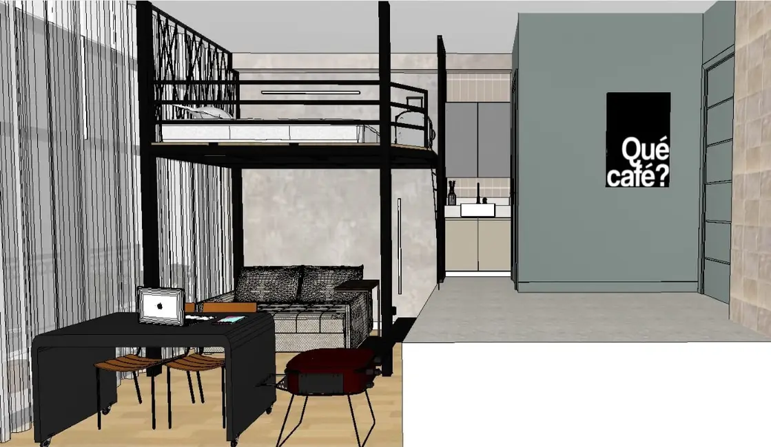 Apartamento à venda, 21m2 em Chácara Santo Antônio (Zona Sul), São Paulo - SP - imagem 5 Foto 5 de Apartamento à venda, 21m2 em Chácara Santo Antônio (Zona Sul), São Paulo - SP