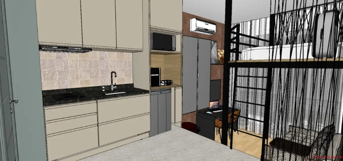 Apartamento à venda, 21m2 em Chácara Santo Antônio (Zona Sul), São Paulo - SP - imagem 9 Foto 9 de Apartamento à venda, 21m2 em Chácara Santo Antônio (Zona Sul), São Paulo - SP