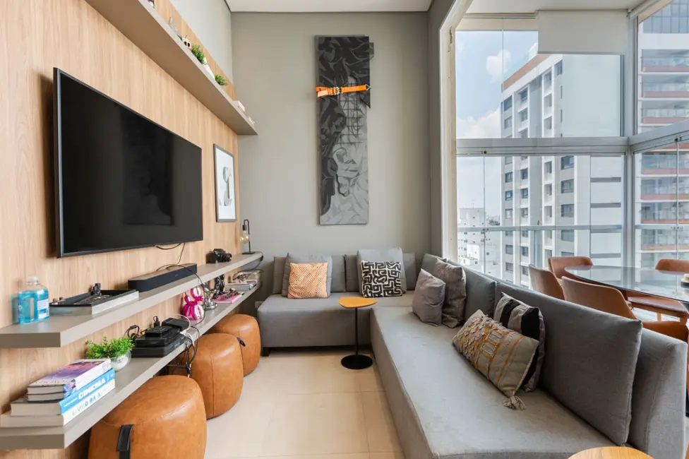 Apartamento com 1 quarto à venda, 43m2 em Santo Amaro, São Paulo - SP - imagem 3 Foto 3 de Apartamento com 1 quarto à venda, 43m2 em Santo Amaro, São Paulo - SP