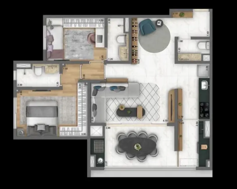 Apartamento com 3 quartos à venda, 82m2 em Mooca, São Paulo - SP - imagem 9 Foto 9 de Apartamento com 3 quartos à venda, 82m2 em Mooca, São Paulo - SP