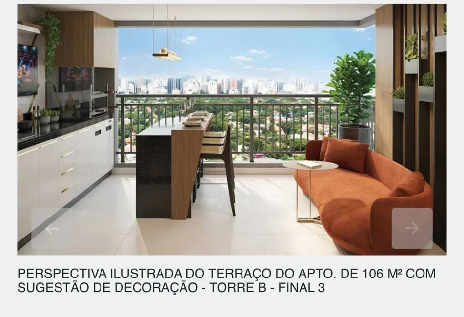 Apartamento com 3 quartos à venda, 106m2 em City América, São Paulo - SP - imagem 2 Foto 2 de Apartamento com 3 quartos à venda, 106m2 em City América, São Paulo - SP
