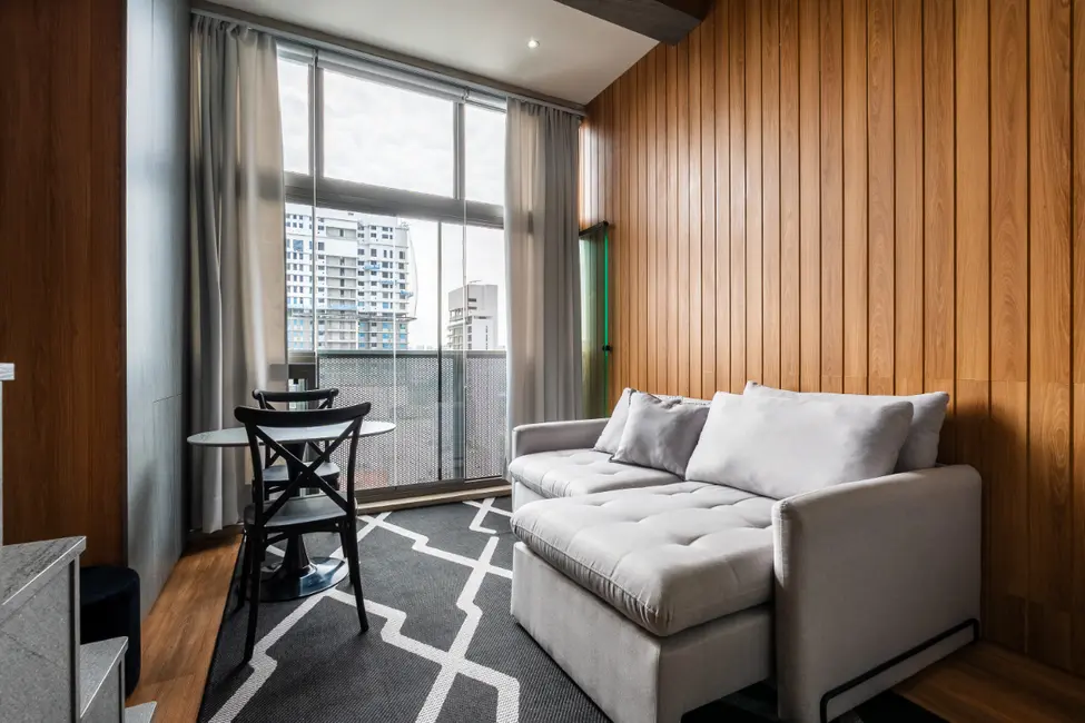 Apartamento com 1 quarto à venda, 43m2 em Moema, São Paulo - SP - imagem 2 Foto 2 de Apartamento com 1 quarto à venda, 43m2 em Moema, São Paulo - SP