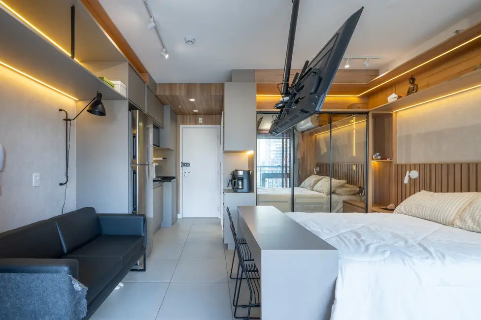 Foto 3 de Apartamento com 1 quarto à venda, 27m2 em Santo Amaro, São Paulo - SP