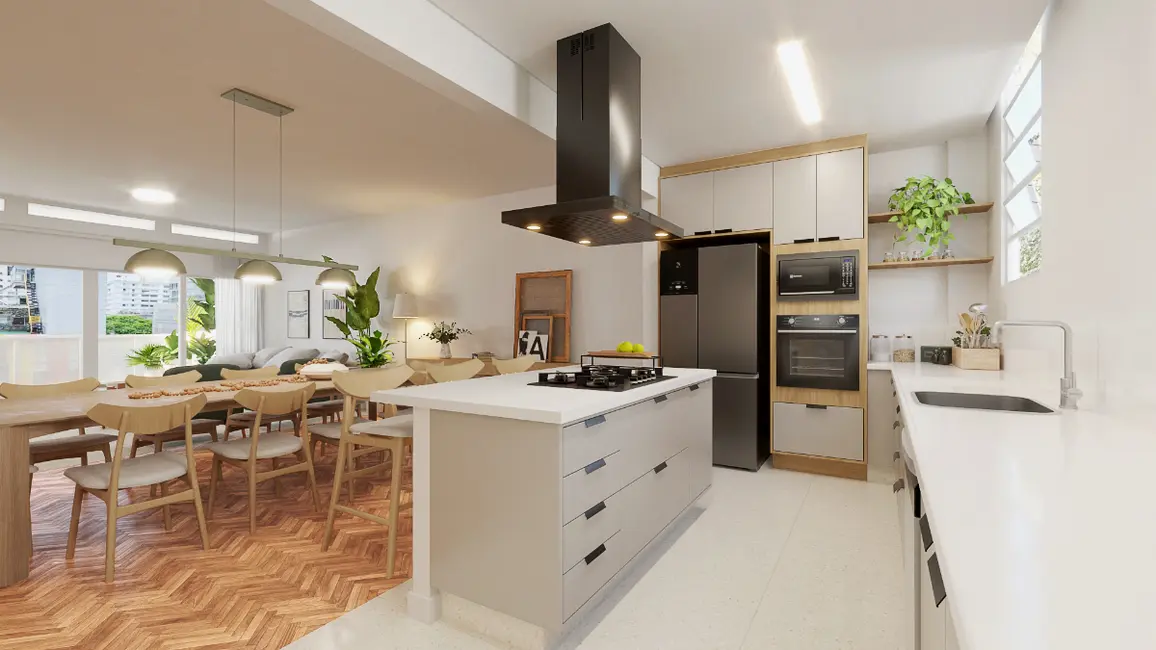 Apartamento com 3 quartos à venda, 202m2 em Higienópolis, São Paulo - SP - imagem 6 Foto 6 de Apartamento com 3 quartos à venda, 202m2 em Higienópolis, São Paulo - SP