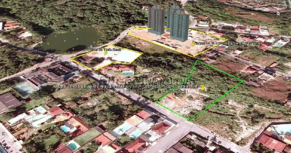 Foto 3 de Terreno / Lote à venda, 6757m2 em Morro Nova Cintra, Santos - SP