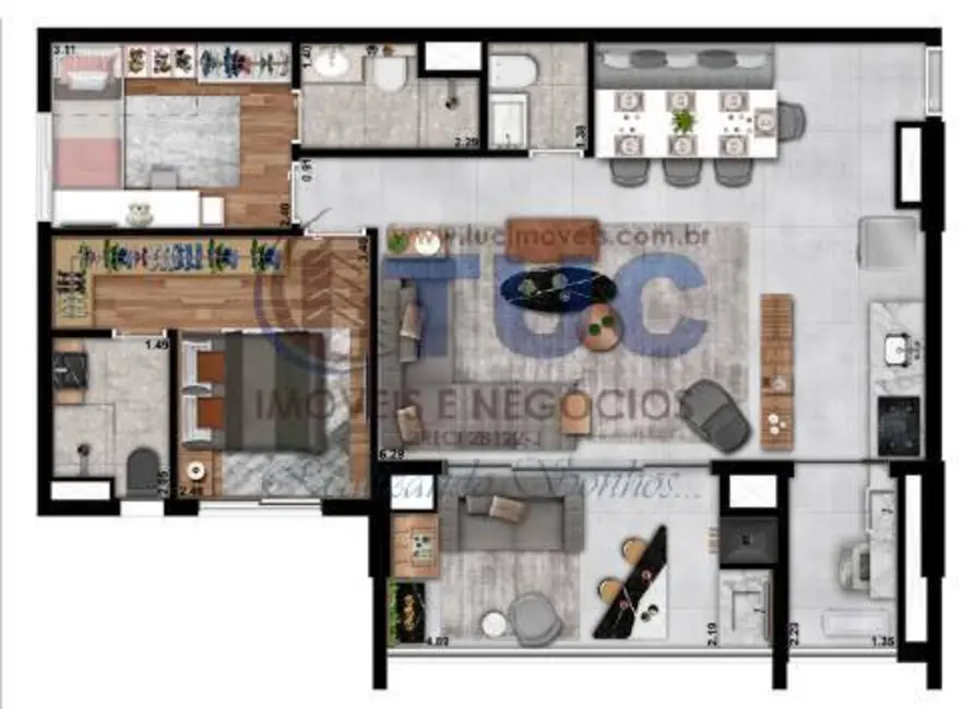 Apartamento com 2 quartos à venda, 62m2 em Butantã, São Paulo - SP - imagem 7 Foto 7 de Apartamento com 2 quartos à venda, 62m2 em Butantã, São Paulo - SP