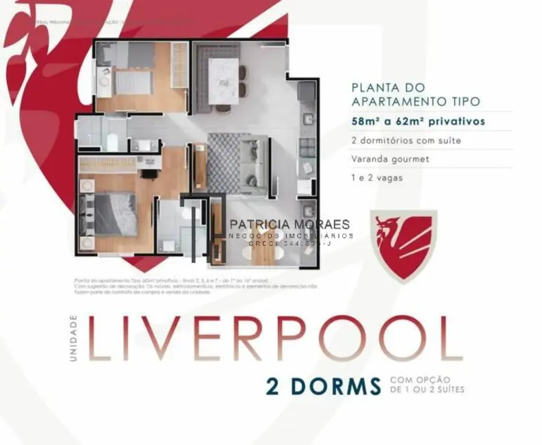 Foto 7 de Apartamento com 2 quartos à venda, 58m2 em Vila Espírito Santo, Sorocaba - SP