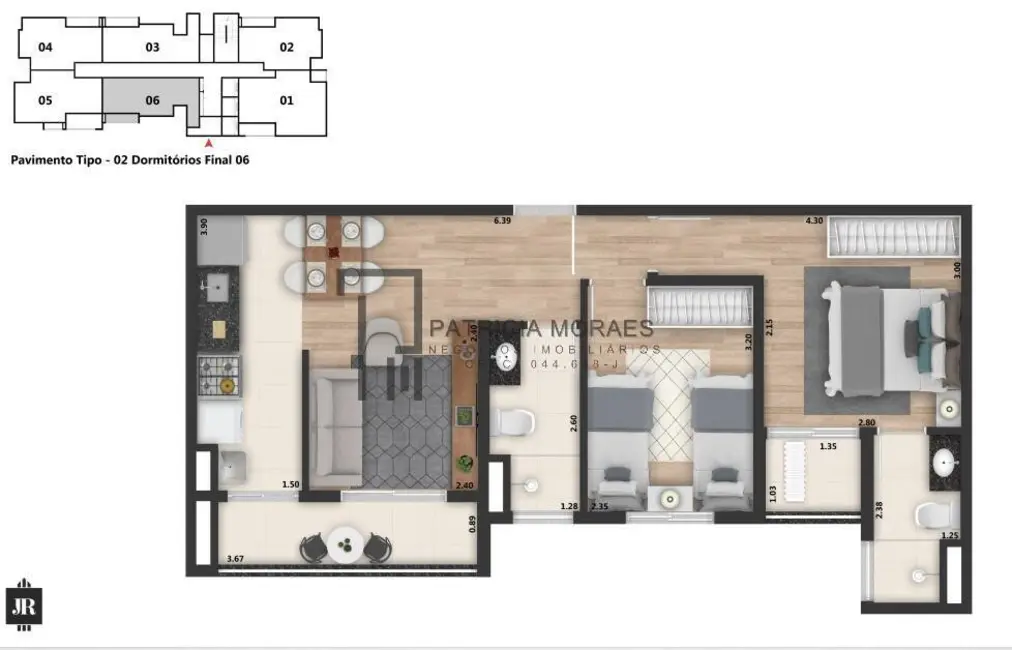 Apartamento com 2 quartos à venda, 54m2 em Vila Hortência, Sorocaba - SP - imagem 4 Foto 4 de Apartamento com 2 quartos à venda, 54m2 em Vila Hortência, Sorocaba - SP