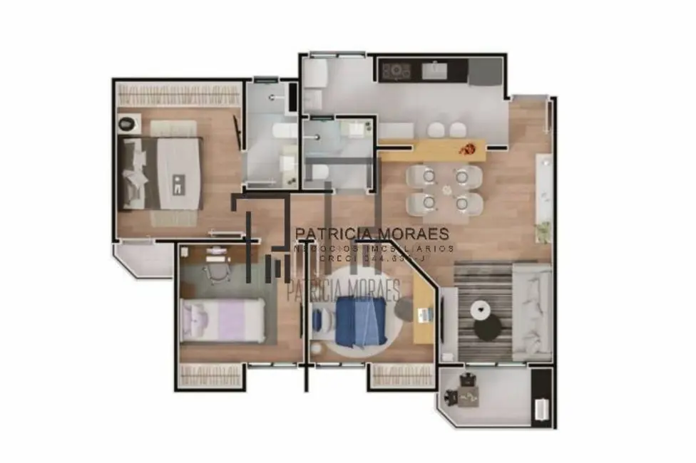 Apartamento com 3 quartos à venda, 80m2 em Jardim Vera Cruz, Sorocaba - SP - imagem 5 Foto 5 de Apartamento com 3 quartos à venda, 80m2 em Jardim Vera Cruz, Sorocaba - SP