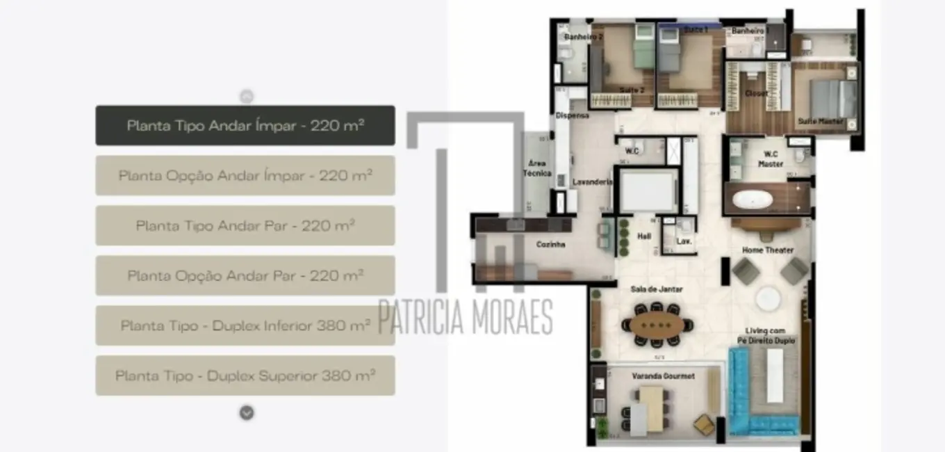 Foto 5 de Apartamento com 3 quartos à venda, 215m2 em Parque Campolim, Sorocaba - SP