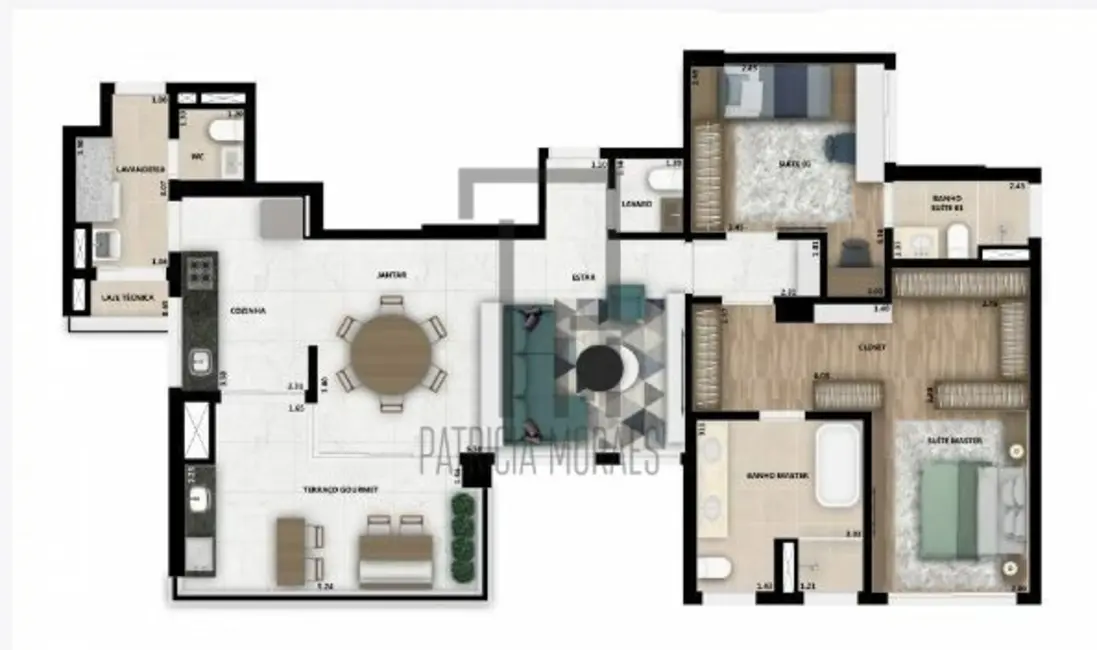 Apartamento com 3 quartos à venda, 127m2 em Parque Campolim, Sorocaba - SP - imagem 9 Foto 9 de Apartamento com 3 quartos à venda, 127m2 em Parque Campolim, Sorocaba - SP