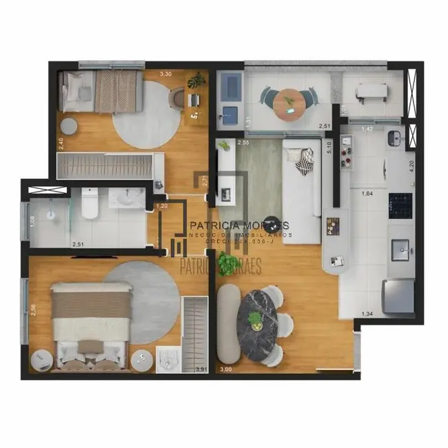 Foto 4 de Apartamento com 1 quarto à venda, 45m2 em Parque Campolim, Sorocaba - SP