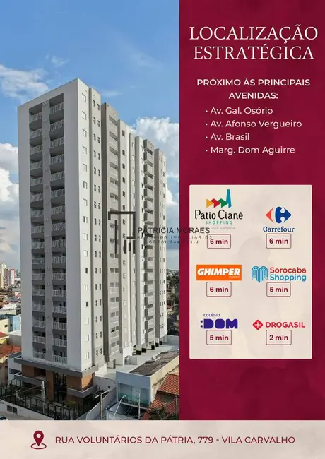 Foto 2 de Apartamento com 1 quarto à venda, 40m2 em Vila Carvalho, Sorocaba - SP