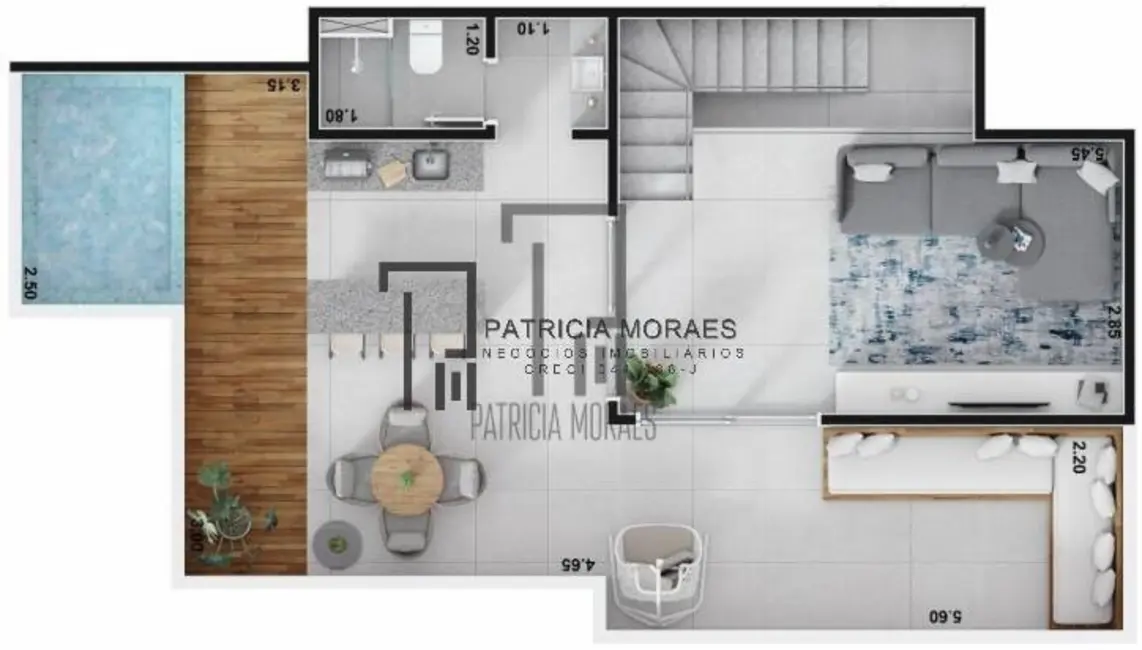 Cobertura com 2 quartos à venda, 106m2 em Vila Espírito Santo, Sorocaba - SP - imagem 9 Foto 9 de Cobertura com 2 quartos à venda, 106m2 em Vila Espírito Santo, Sorocaba - SP