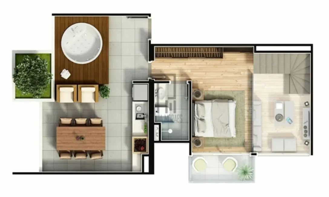 Foto 3 de Apartamento com 1 quarto à venda, 95m2 em Jardim Portal da Colina, Sorocaba - SP