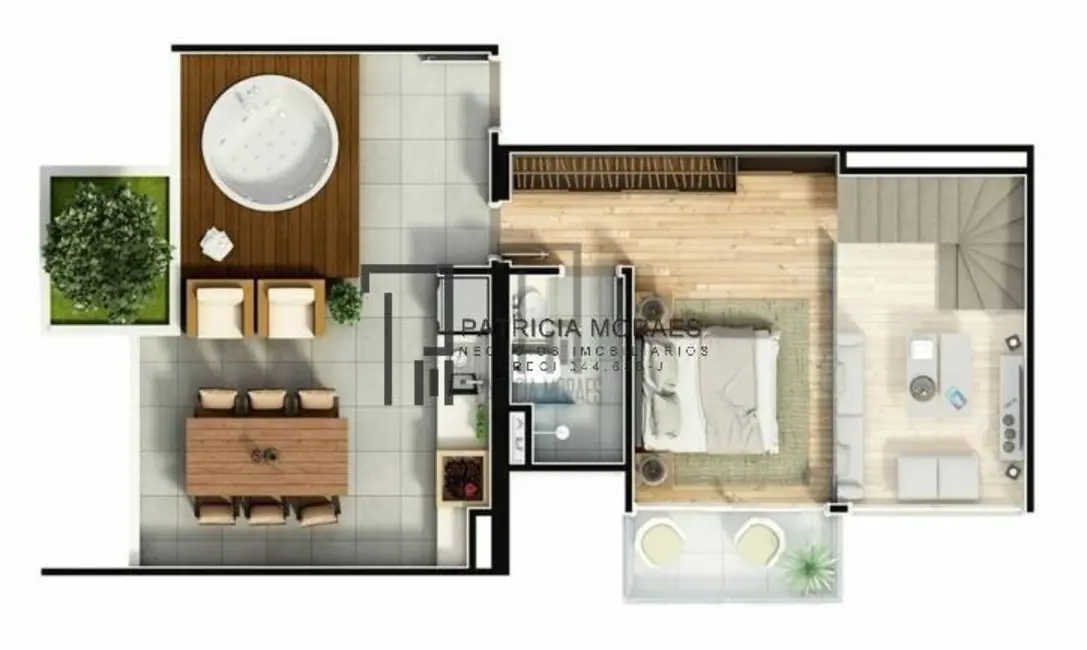Foto 3 de Apartamento com 1 quarto à venda, 95m2 em Jardim Portal da Colina, Sorocaba - SP