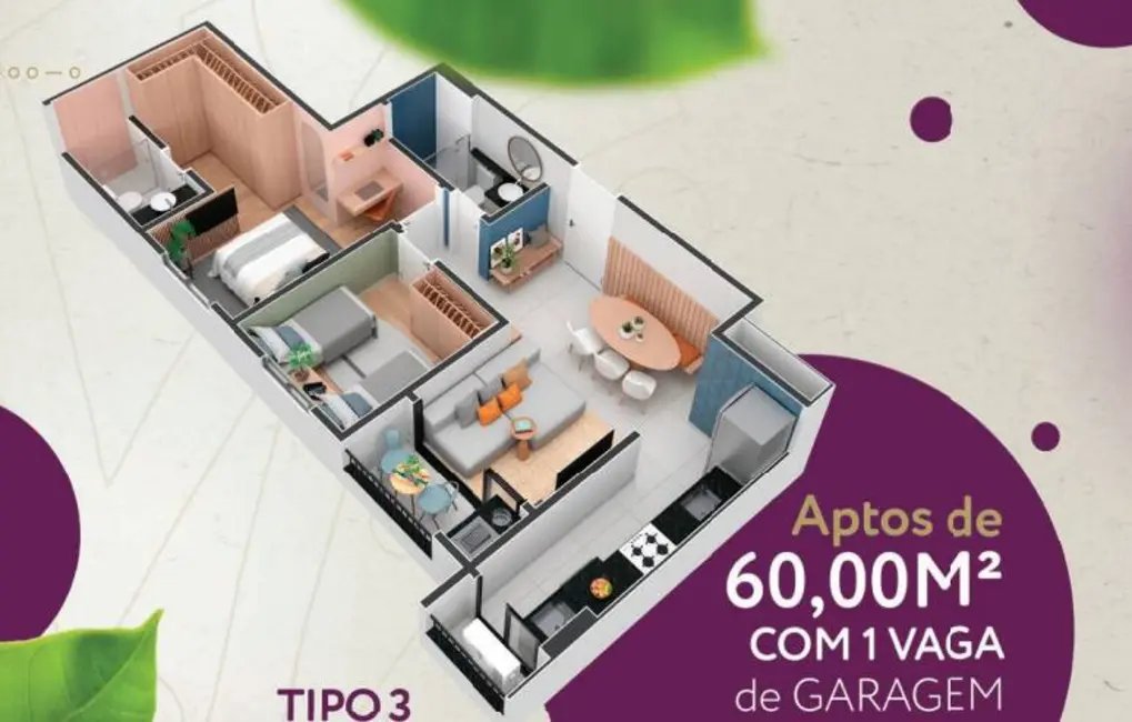 Foto 6 de Apartamento com 2 quartos à venda, 64m2 em Jardim Maria do Carmo, Sorocaba - SP