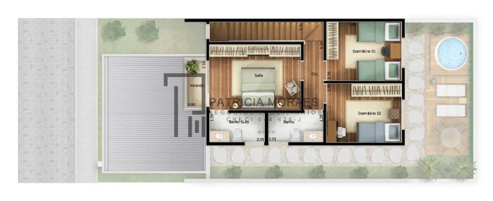 Foto 6 de Casa de Condomínio com 3 quartos à venda, 139m2 em Jardim Karolyne, Votorantim - SP