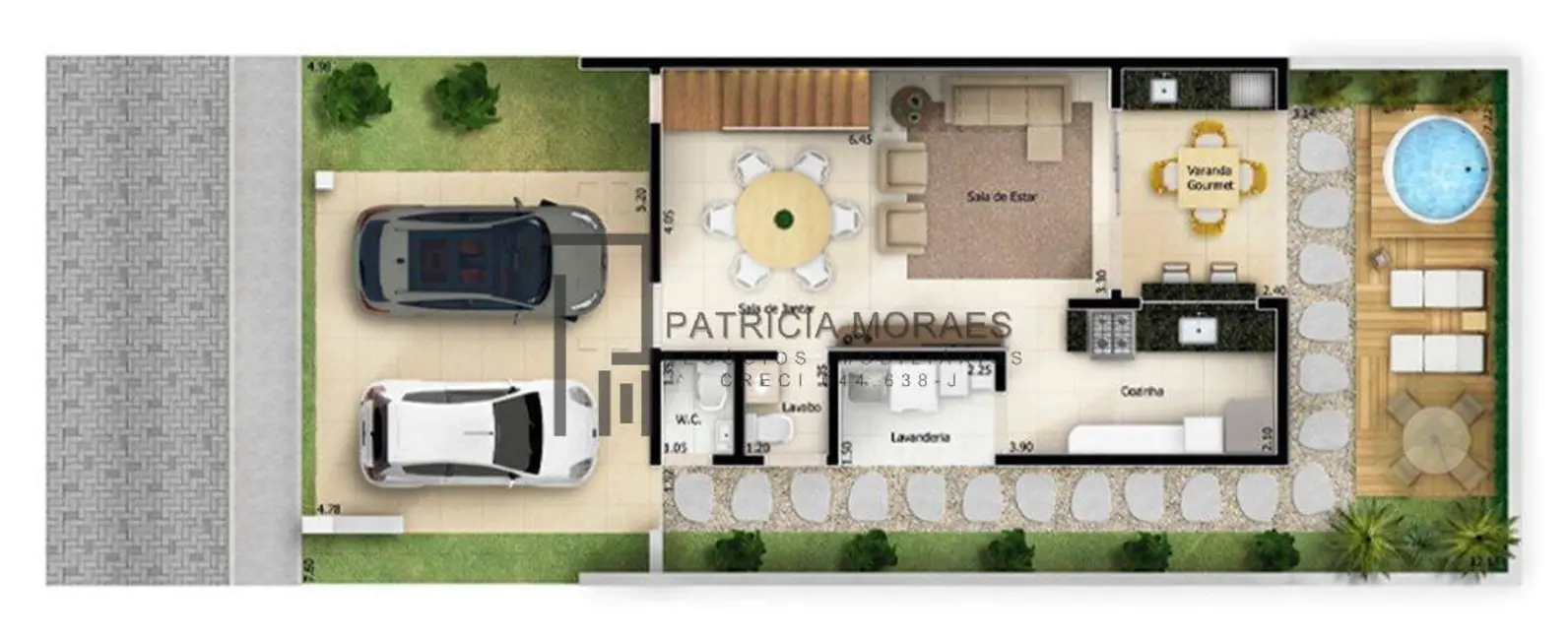 Foto 5 de Casa de Condomínio com 3 quartos à venda, 139m2 em Jardim Karolyne, Votorantim - SP