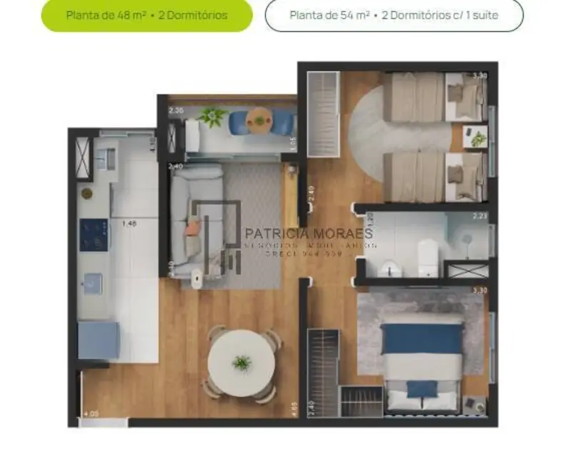 Apartamento com 2 quartos à venda, 48m2 em Parque Santa Isabel, Sorocaba - SP - imagem 8 Foto 8 de Apartamento com 2 quartos à venda, 48m2 em Parque Santa Isabel, Sorocaba - SP