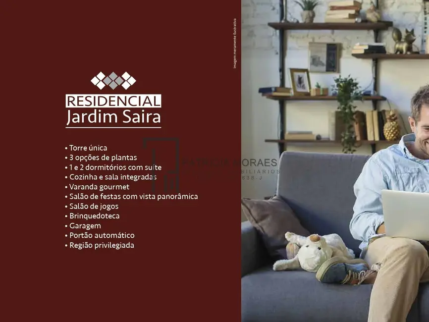 Foto 2 de Apartamento com 1 quarto à venda, 43m2 em Jardim Saira, Sorocaba - SP