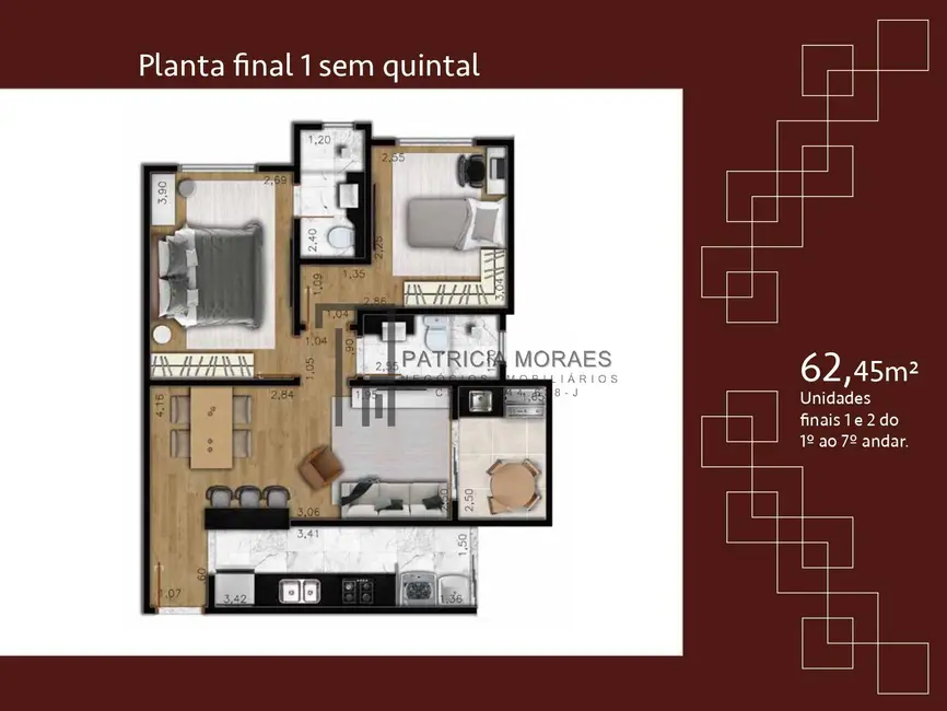 Foto 5 de Apartamento com 2 quartos à venda, 63m2 em Jardim Saira, Sorocaba - SP