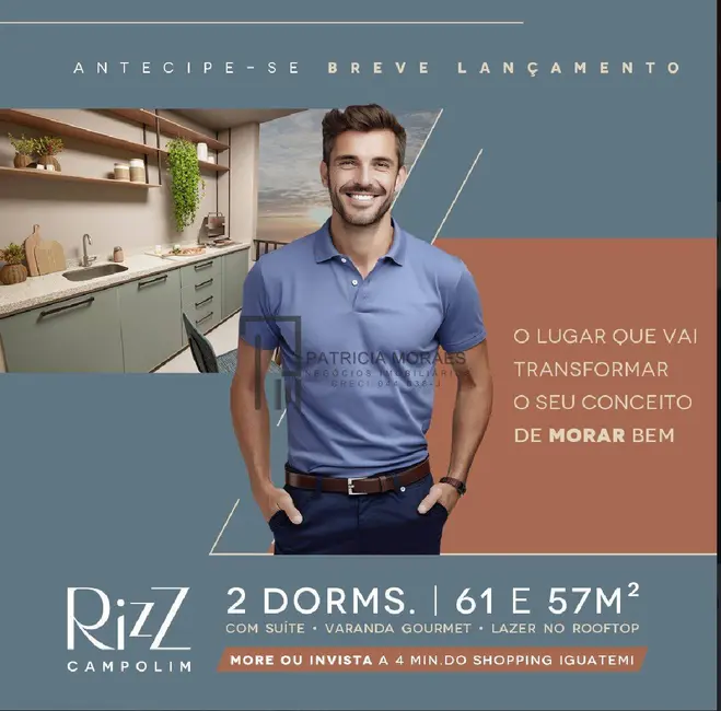 Apartamento com 2 quartos à venda, 57m2 em Parque Campolim, Sorocaba - SP - imagem 4 Foto 4 de Apartamento com 2 quartos à venda, 57m2 em Parque Campolim, Sorocaba - SP