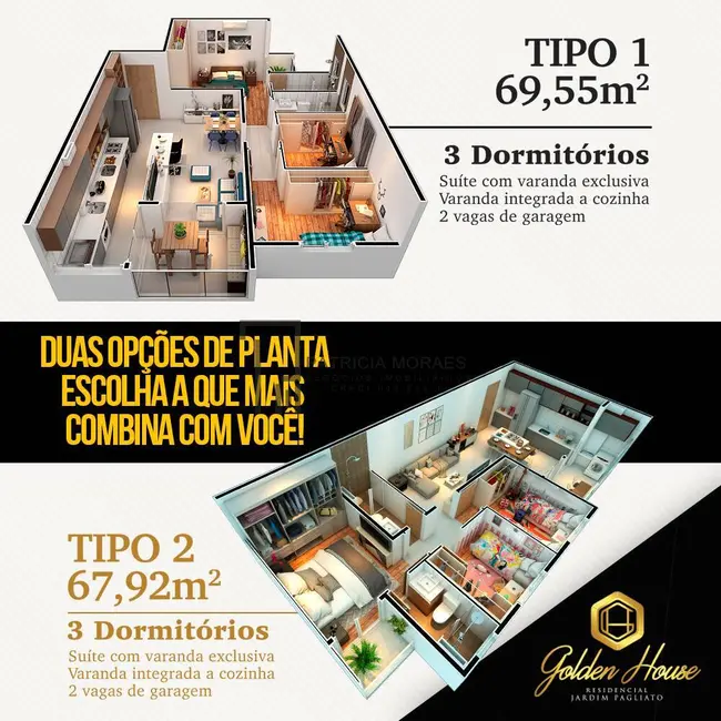 Apartamento com 3 quartos à venda, 70m2 em Jardim São Carlos, Sorocaba - SP - imagem 6 Foto 6 de Apartamento com 3 quartos à venda, 70m2 em Jardim São Carlos, Sorocaba - SP