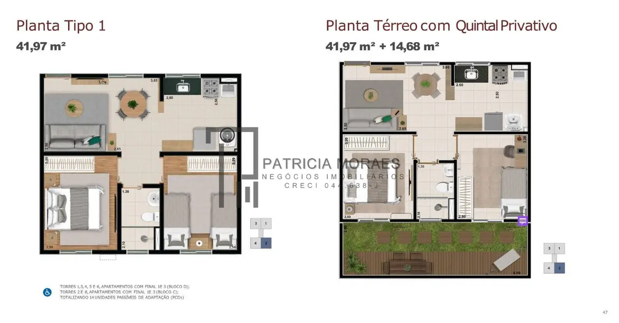 Apartamento com 2 quartos à venda, 42m2 em Jardim Santa Esmeralda, Sorocaba - SP - imagem 4 Foto 4 de Apartamento com 2 quartos à venda, 42m2 em Jardim Santa Esmeralda, Sorocaba - SP
