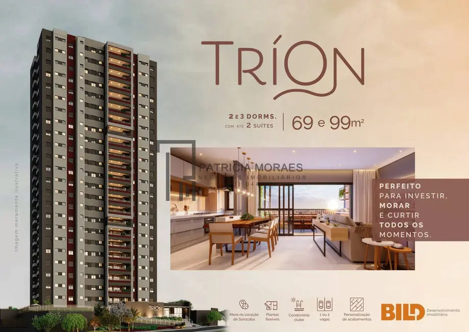 Foto 1 de Apartamento com 2 quartos à venda, 100m2 em Jardim Paulistano, Sorocaba - SP