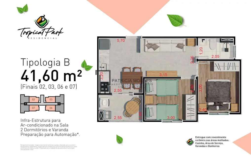 Apartamento com 2 quartos à venda, 48m2 em Jardim Novo Mundo, Sorocaba - SP - imagem 5 Foto 5 de Apartamento com 2 quartos à venda, 48m2 em Jardim Novo Mundo, Sorocaba - SP