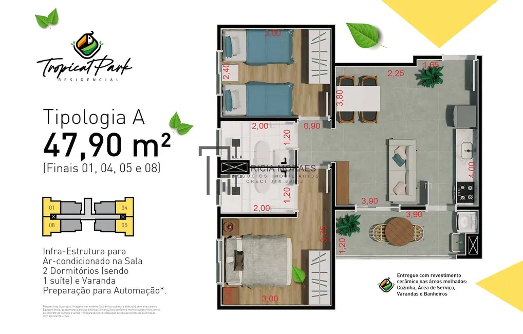 Apartamento com 2 quartos à venda, 48m2 em Jardim Novo Mundo, Sorocaba - SP - imagem 4 Foto 4 de Apartamento com 2 quartos à venda, 48m2 em Jardim Novo Mundo, Sorocaba - SP