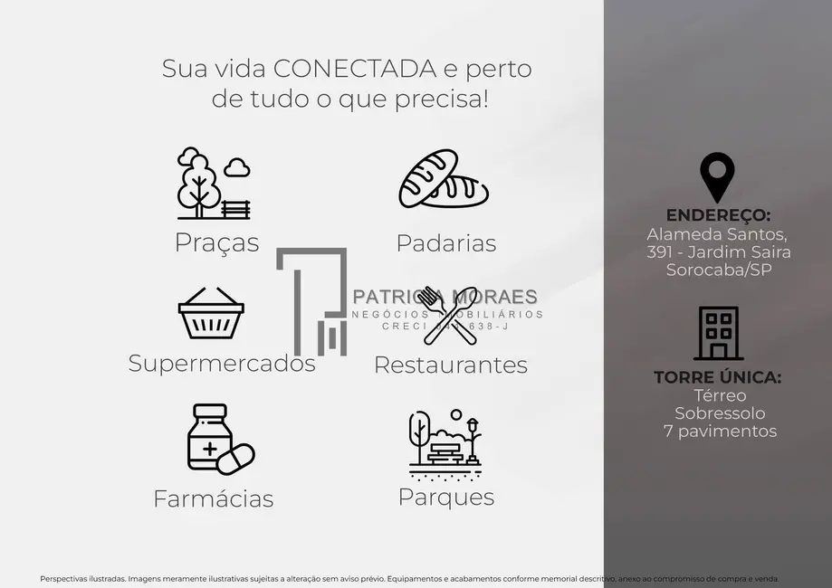 Foto 7 de Apartamento com 2 quartos à venda, 42m2 em Jardim Saira, Sorocaba - SP