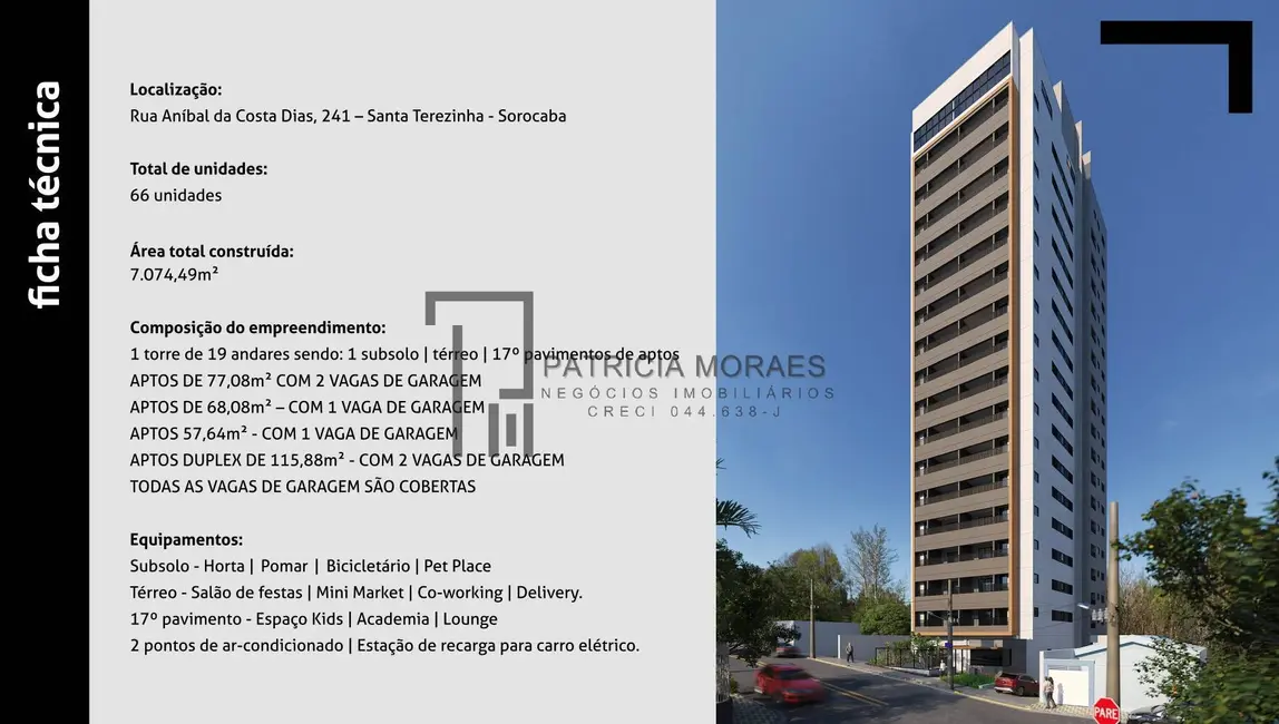 Foto 3 de Apartamento com 2 quartos à venda, 58m2 em Vila Lucy, Sorocaba - SP