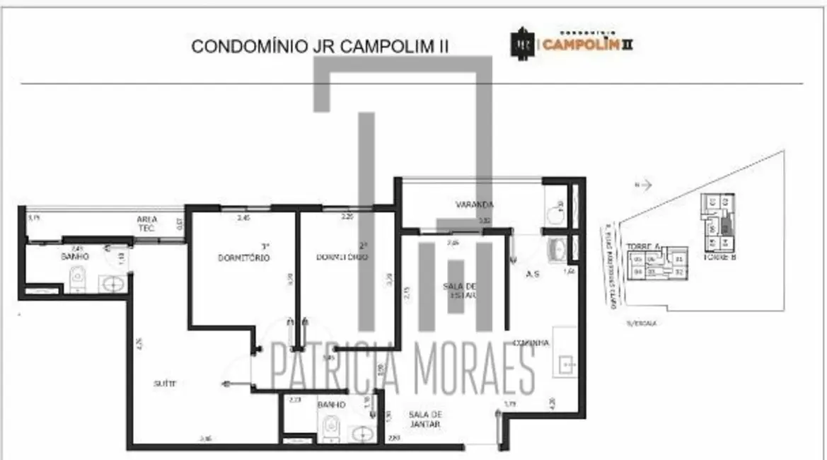Apartamento com 3 quartos à venda, 68m2 em Jardim São Carlos, Sorocaba - SP - imagem 4 Foto 4 de Apartamento com 3 quartos à venda, 68m2 em Jardim São Carlos, Sorocaba - SP