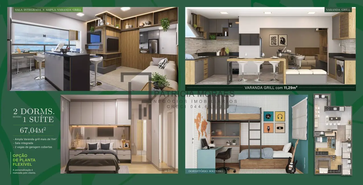 Apartamento com 1 quarto à venda, 38m2 em Jardim América, Sorocaba - SP - imagem 5 Foto 5 de Apartamento com 1 quarto à venda, 38m2 em Jardim América, Sorocaba - SP