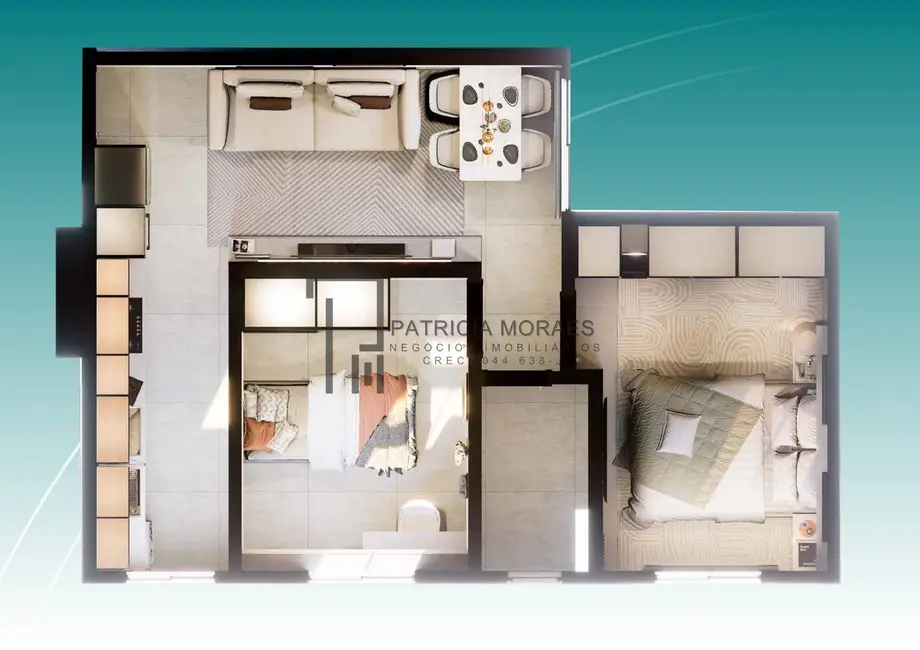 Foto 5 de Apartamento com 2 quartos à venda, 45m2 em Votorantim - SP