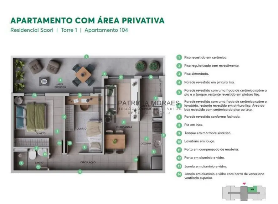 Apartamento com 2 quartos à venda, 41m2 em Jardim Novo Horizonte, Sorocaba - SP - imagem 8 Foto 8 de Apartamento com 2 quartos à venda, 41m2 em Jardim Novo Horizonte, Sorocaba - SP