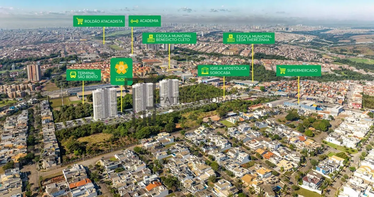 Apartamento com 2 quartos à venda, 41m2 em Jardim Novo Horizonte, Sorocaba - SP - imagem 3 Foto 3 de Apartamento com 2 quartos à venda, 41m2 em Jardim Novo Horizonte, Sorocaba - SP