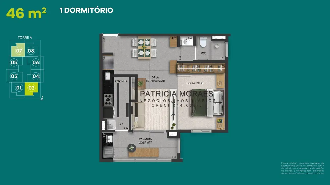 Foto 2 de Apartamento com 1 quarto à venda, 74m2 em Jardim Guarujá, Sorocaba - SP