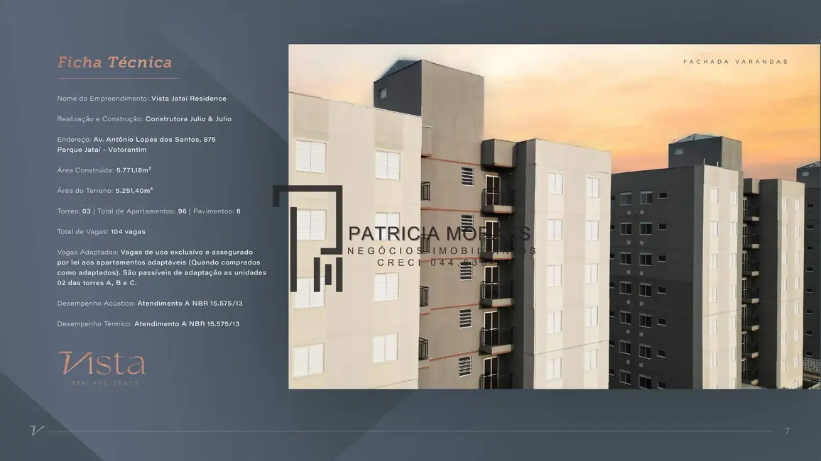 Foto 9 de Apartamento com 2 quartos à venda, 50m2 em Parque Santos Dumont, Votorantim - SP