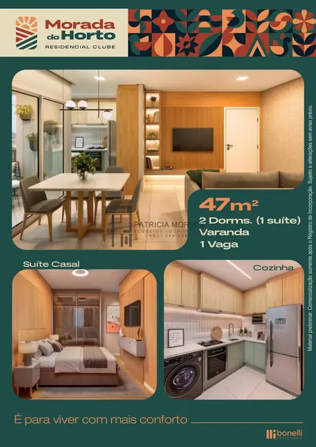 Foto 2 de Apartamento com 2 quartos à venda, 47m2 em Caguassu, Sorocaba - SP