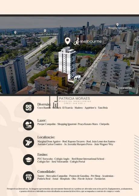 Apartamento com 1 quarto à venda, 45m2 em Parque Campolim, Sorocaba - SP - imagem 2 Foto 2 de Apartamento com 1 quarto à venda, 45m2 em Parque Campolim, Sorocaba - SP