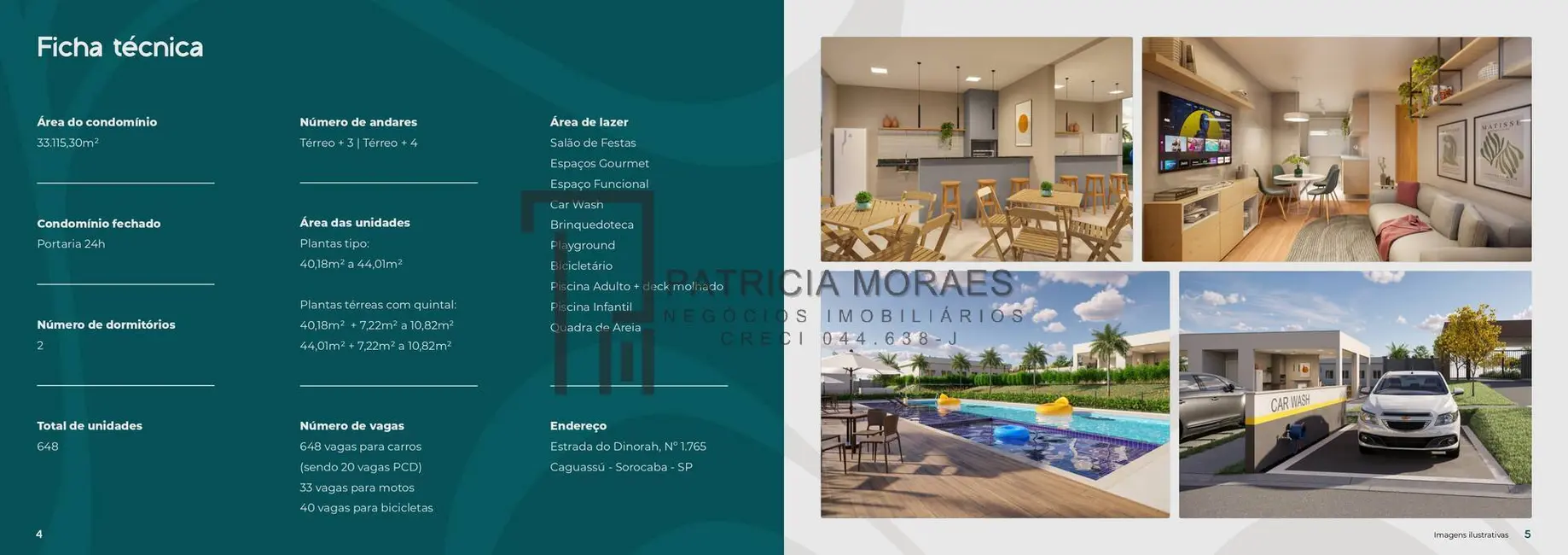 Foto 4 de Apartamento com 2 quartos à venda, 40m2 em Loteamento Dinorá Rosa, Sorocaba - SP