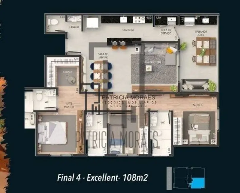 Apartamento com 3 quartos à venda, 205m2 em Vila Lucy, Sorocaba - SP - imagem 2 Foto 2 de Apartamento com 3 quartos à venda, 205m2 em Vila Lucy, Sorocaba - SP