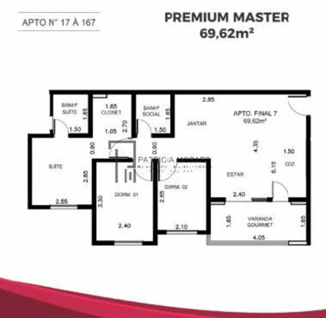 Foto 2 de Apartamento com 3 quartos à venda, 69m2 em Vila Carvalho, Sorocaba - SP