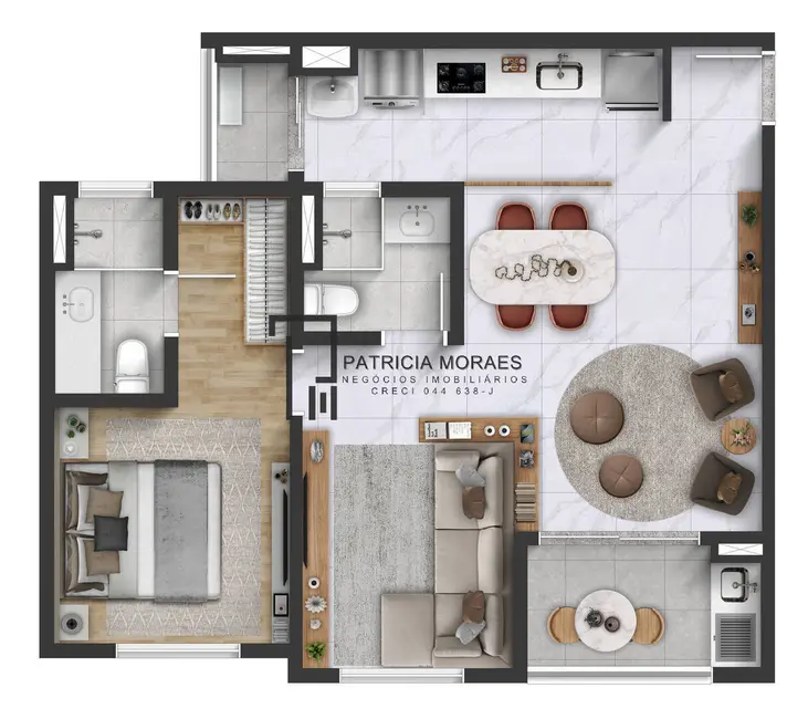 Foto 5 de Apartamento com 2 quartos à venda, 65m2 em Vila Espírito Santo, Sorocaba - SP